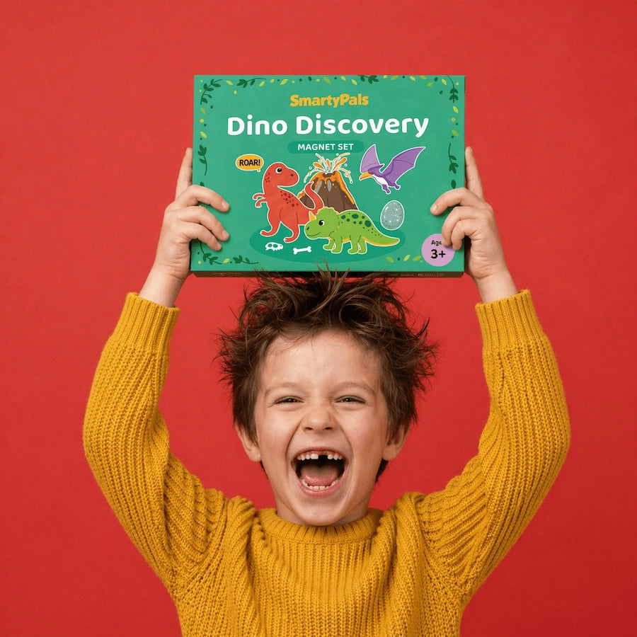 SmartyPals - Dino Discovery Magnet Set | Dinosaur Magnets For Kids Imaginative Play