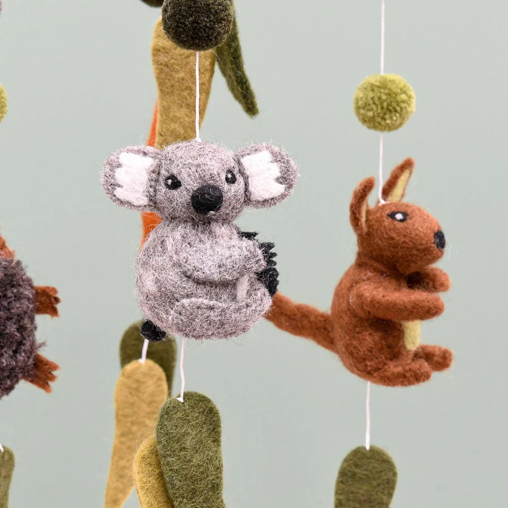 Tara Treasures - Nursery Cot Mobile | Australian Animals