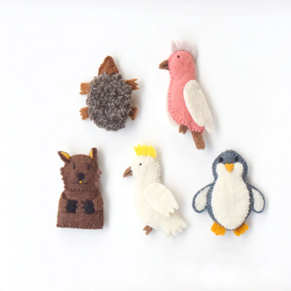 Tara Treasures - Australian Animals Finger Puppet Set