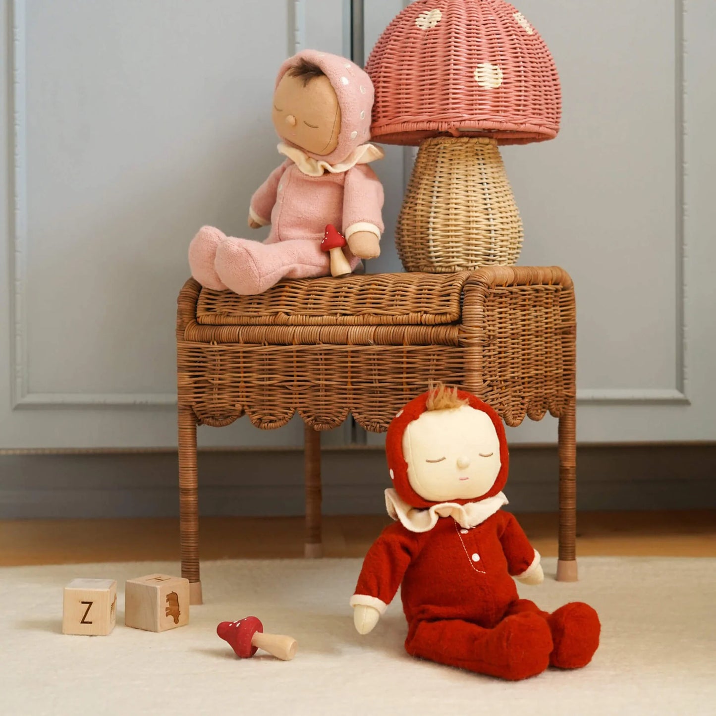 Olli Ella - Dozy Dinkums - Toadstool Moppet | Red