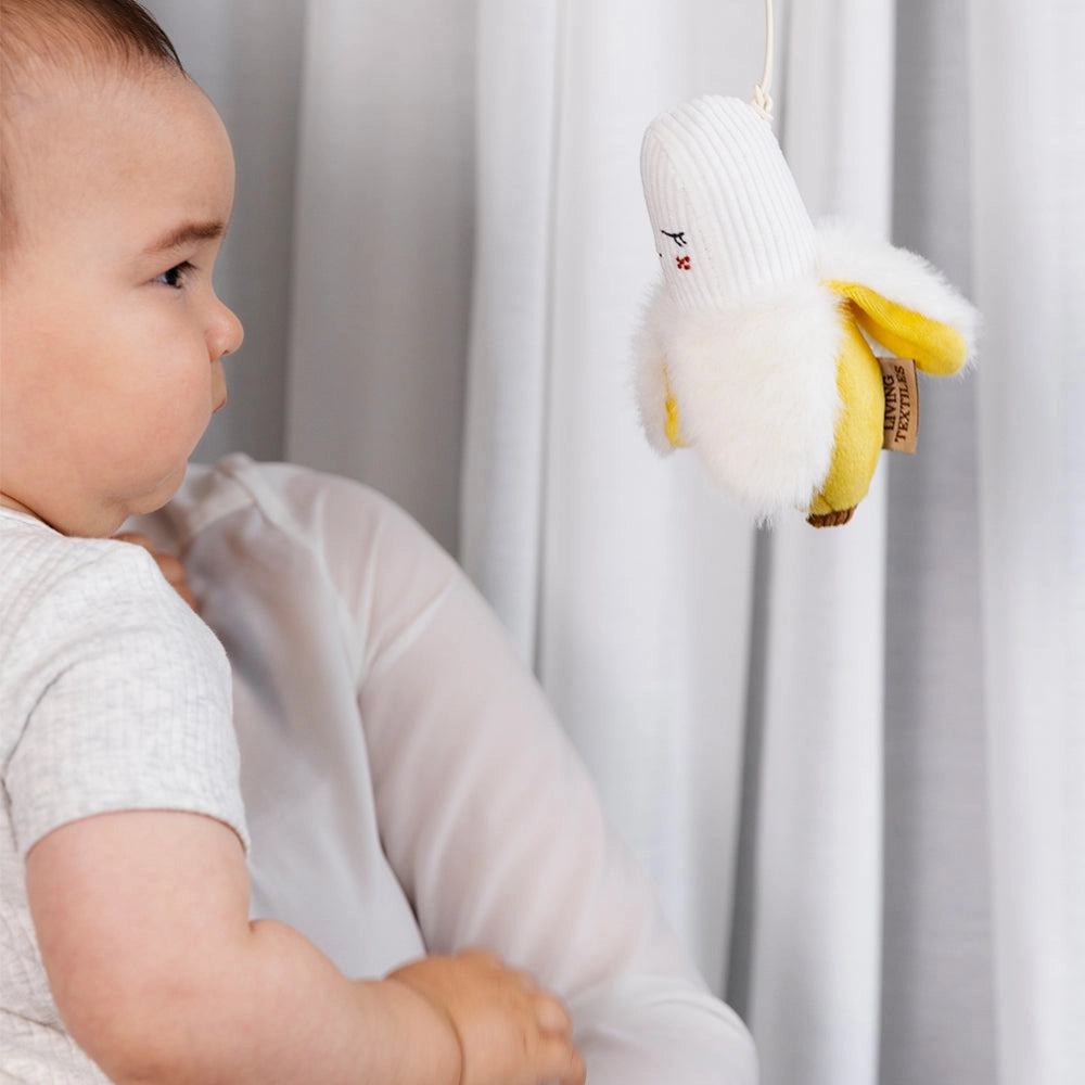 Living Textiles - 2 Pack Mini Market Brunch Stroller Toys | Apple & Banana