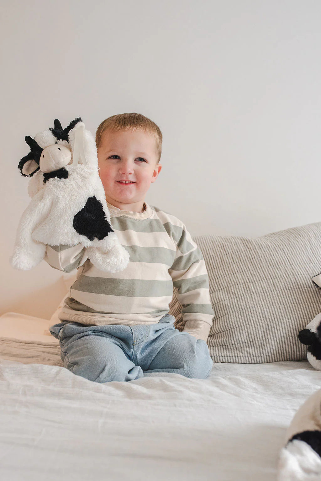Nana Huchy - Clover the Cow Hoochy Coochie Puppet Comforter | Black & White