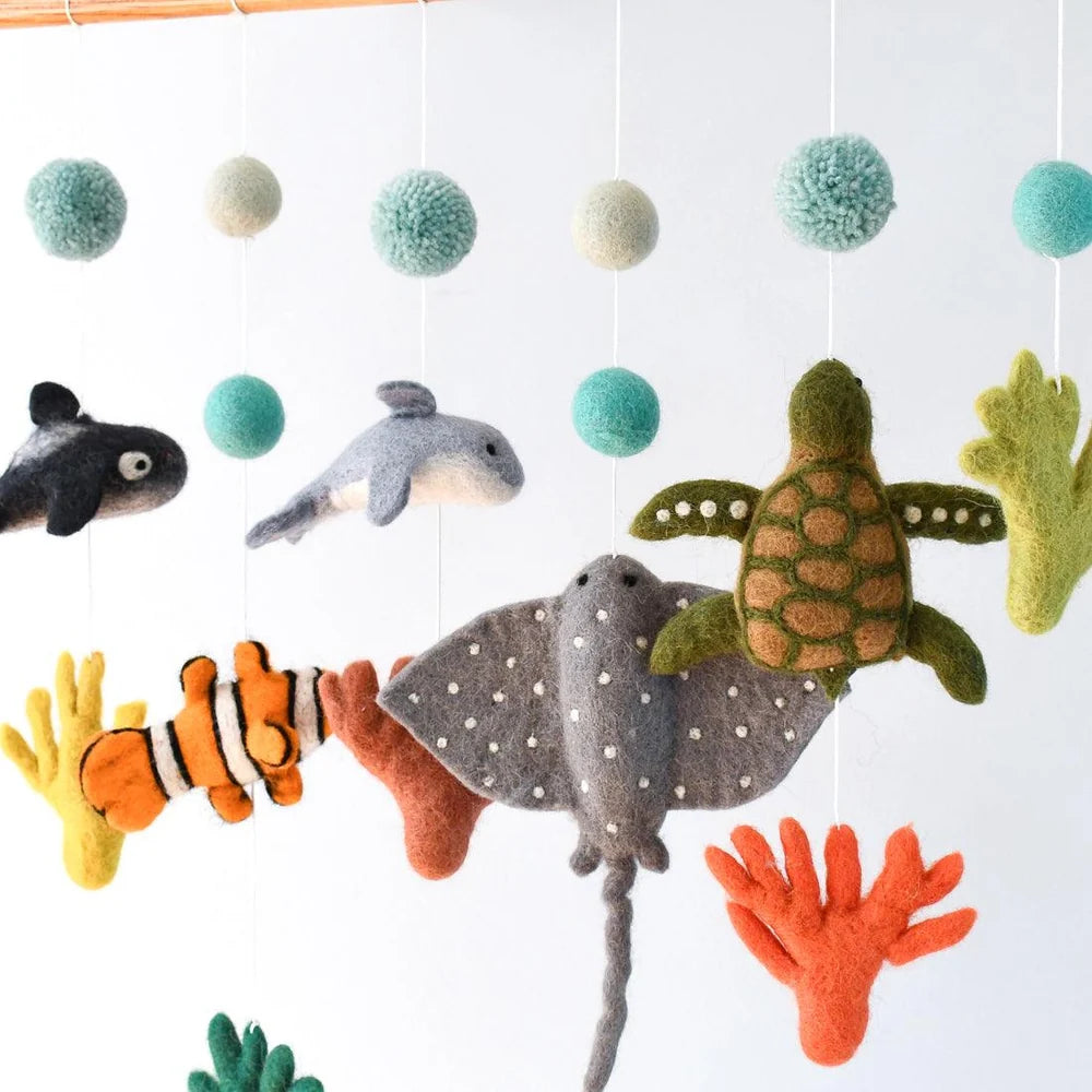 Tara Treasures - Nursery Cot Mobile | Coral Reef