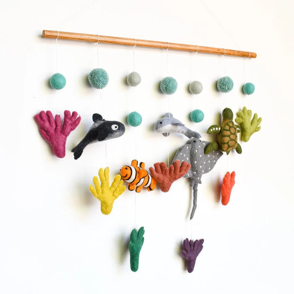 Tara Treasures - Nursery Cot Mobile | Coral Reef