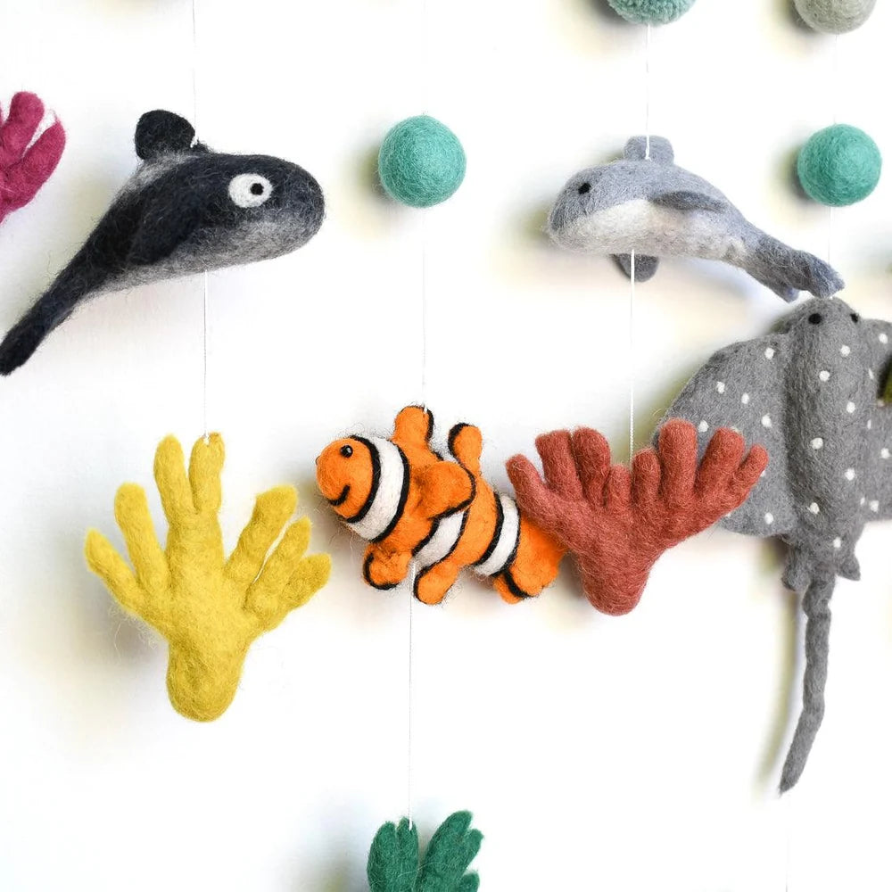 Tara Treasures - Nursery Cot Mobile | Coral Reef