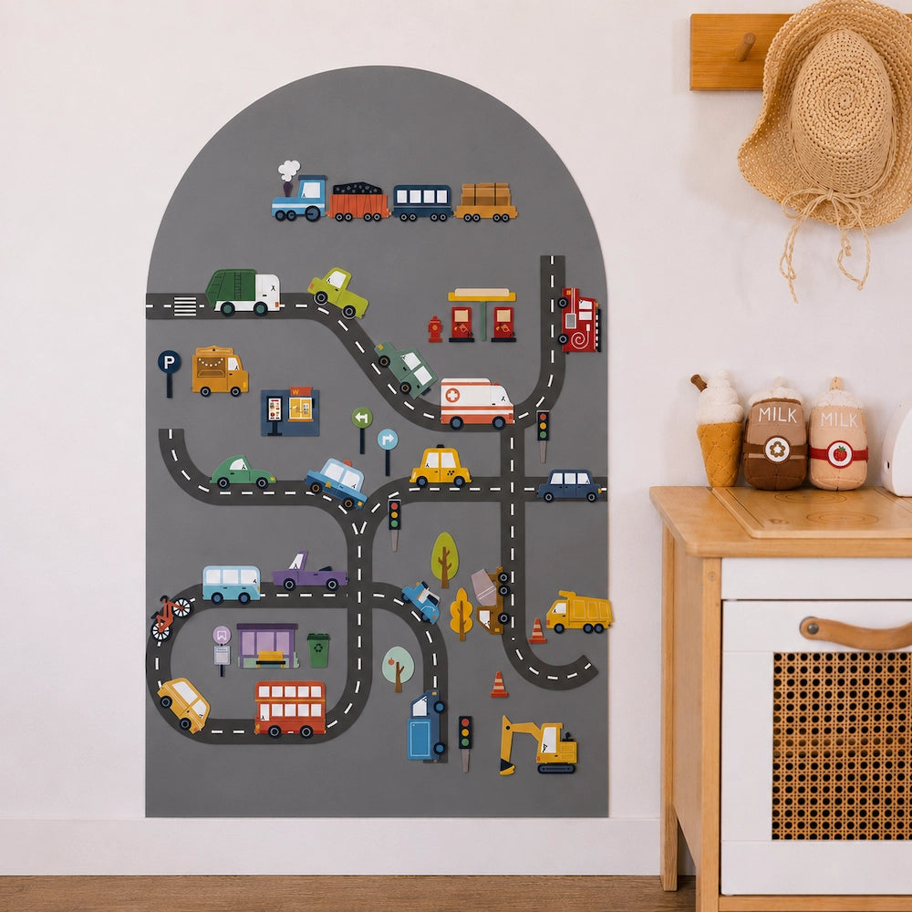 SmartyPals - Busy Road Magnet Set