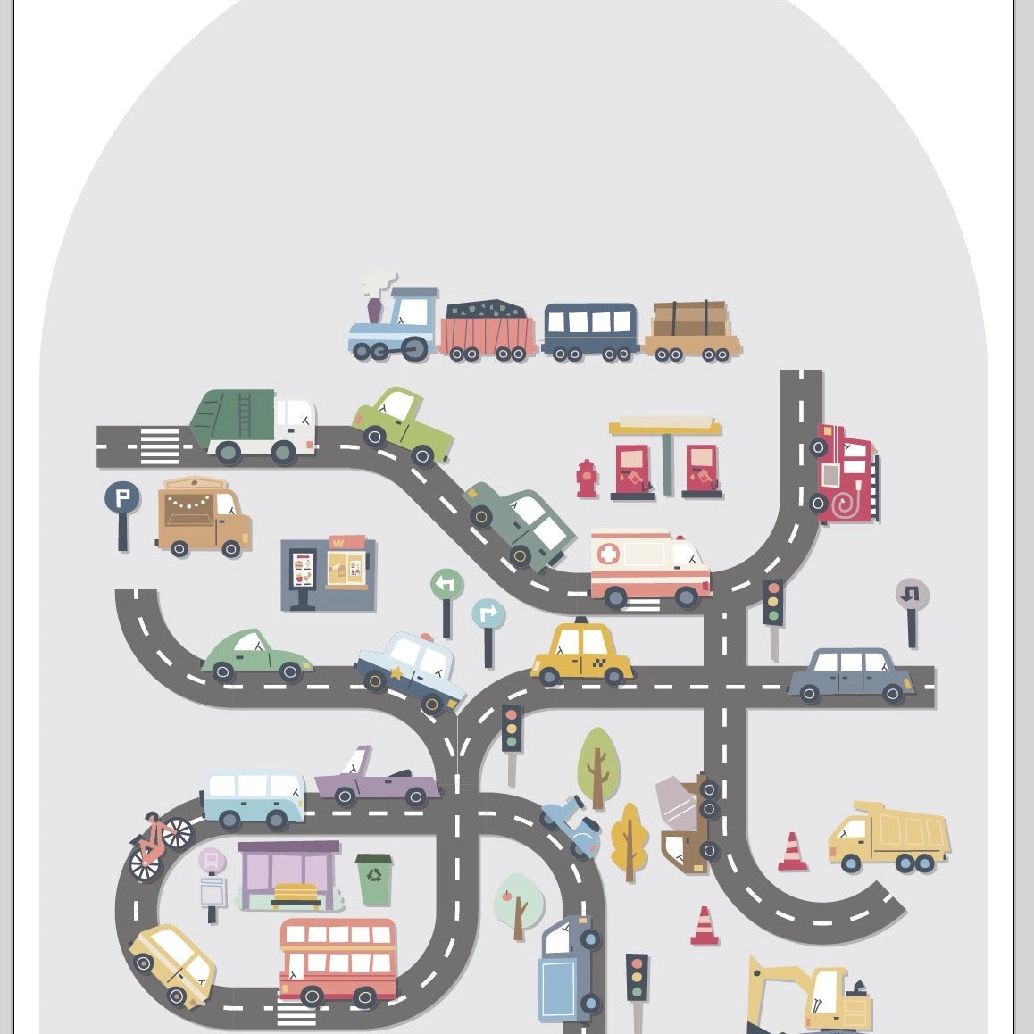 SmartyPals - Busy Road Magnet Set