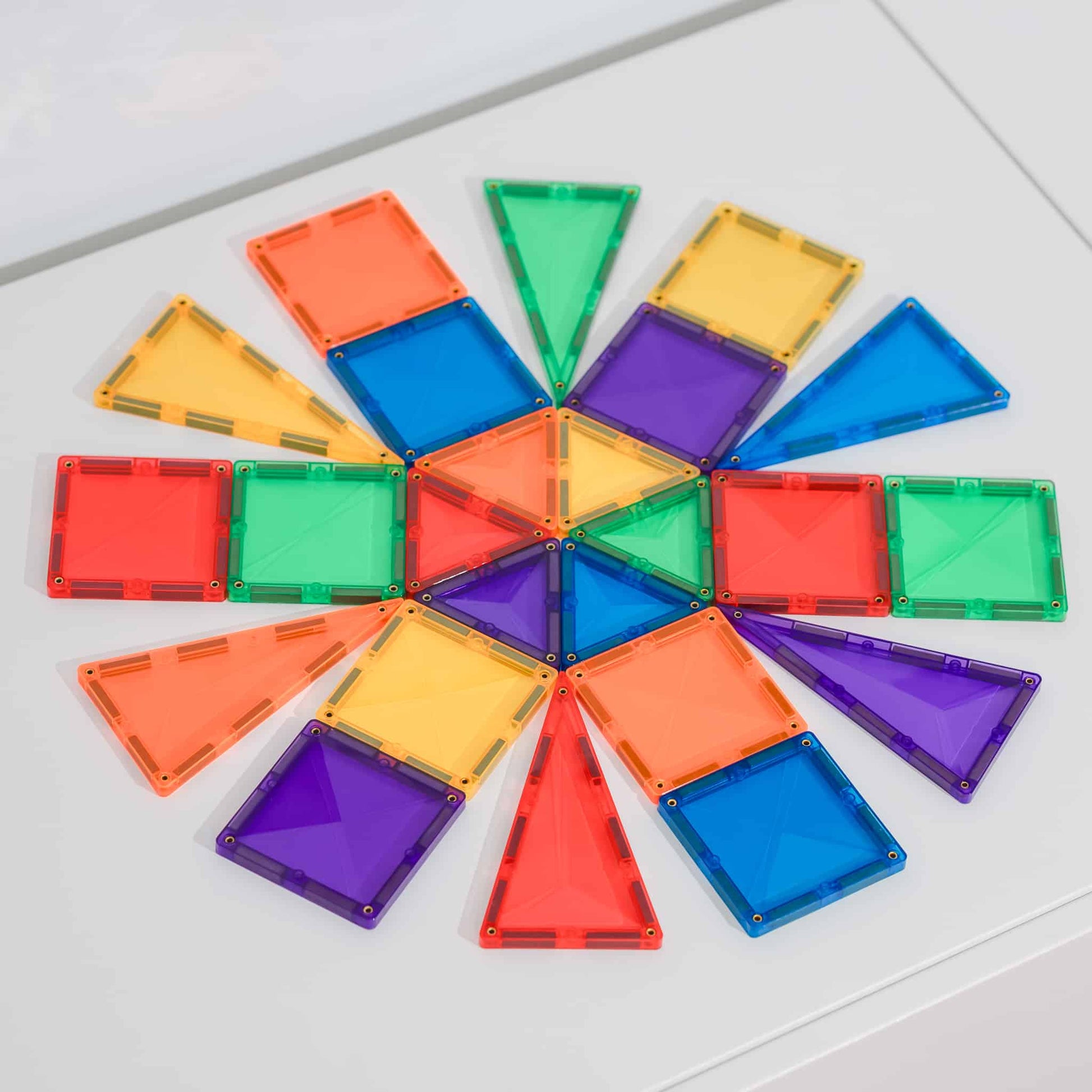Connetix Tiles 24 Piece Rainbow Mini Pack