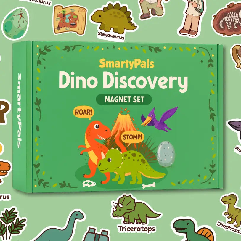 SmartyPals - Dino Discovery Magnet Set | Dinosaur Magnets For Kids Imaginative Play