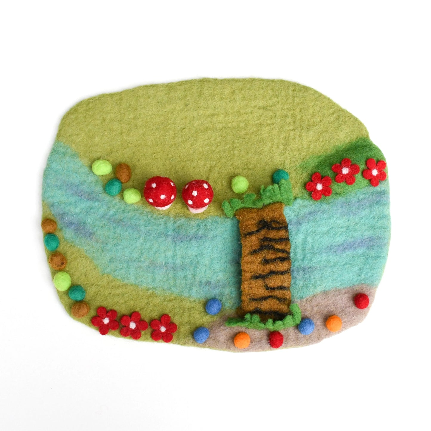 Tara Treasures - Fairy River and Bridge Play Mat Playscape