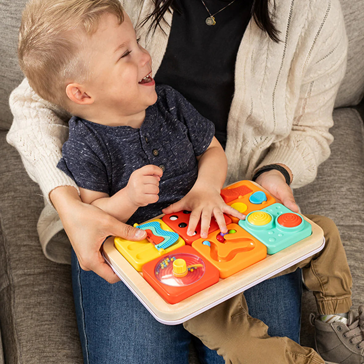 Fat Brain - PlayTab Sensory Set 3 (Latch Mirror, Picture Dial and Sweeper Tile)
