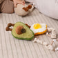 Living Textiles - 2 Pack Mini Market Brunch Stroller Toys | Avocado & Egg On Toast