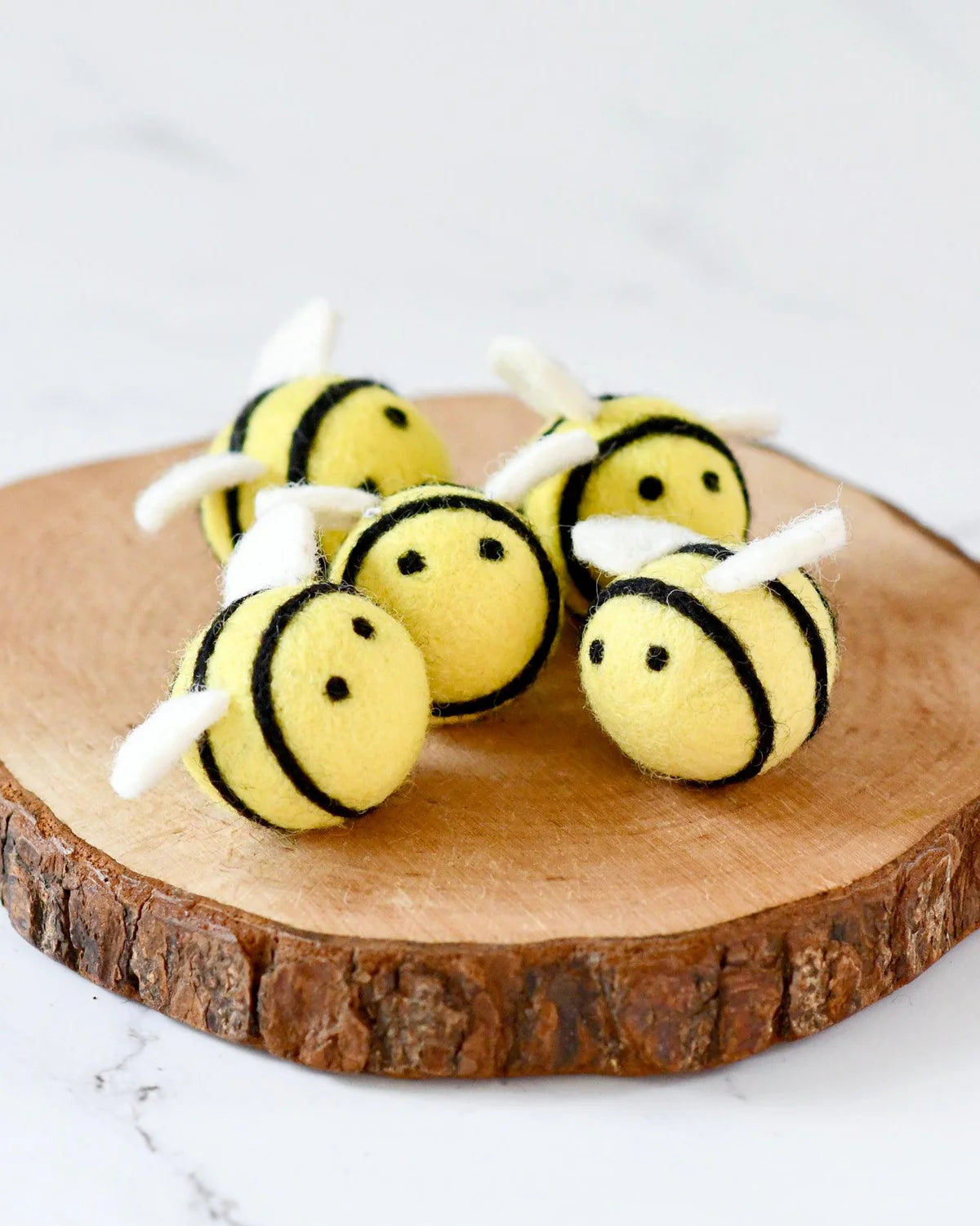 Tara Treasures - 5 Felt Bees