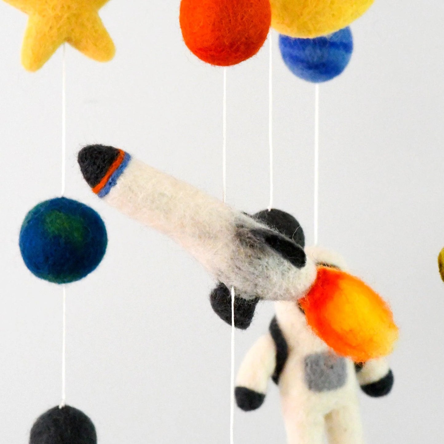 Tara Treasures - Nursery Cot Mobile | Outer Space, Rocket and Astronaut