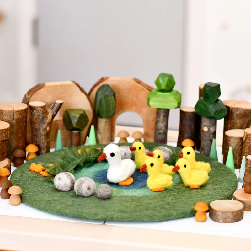 Tara Treasures -  Duck Pond with 6 Ducks Play Mat Playscape