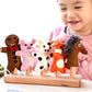 Tara Treasures - Gingerbread Man Story, Finger Puppet Set