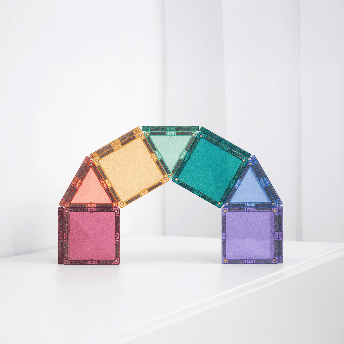 Connetix Tiles 48 Piece Glitter Castle Pack