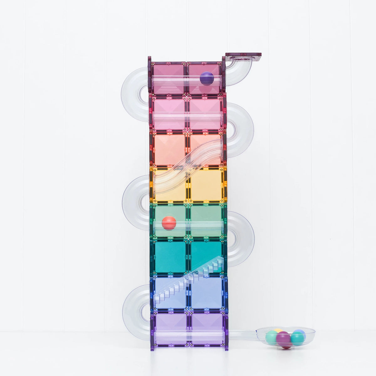 Connetix Tiles 114 Piece Pastel Ball Run Pack