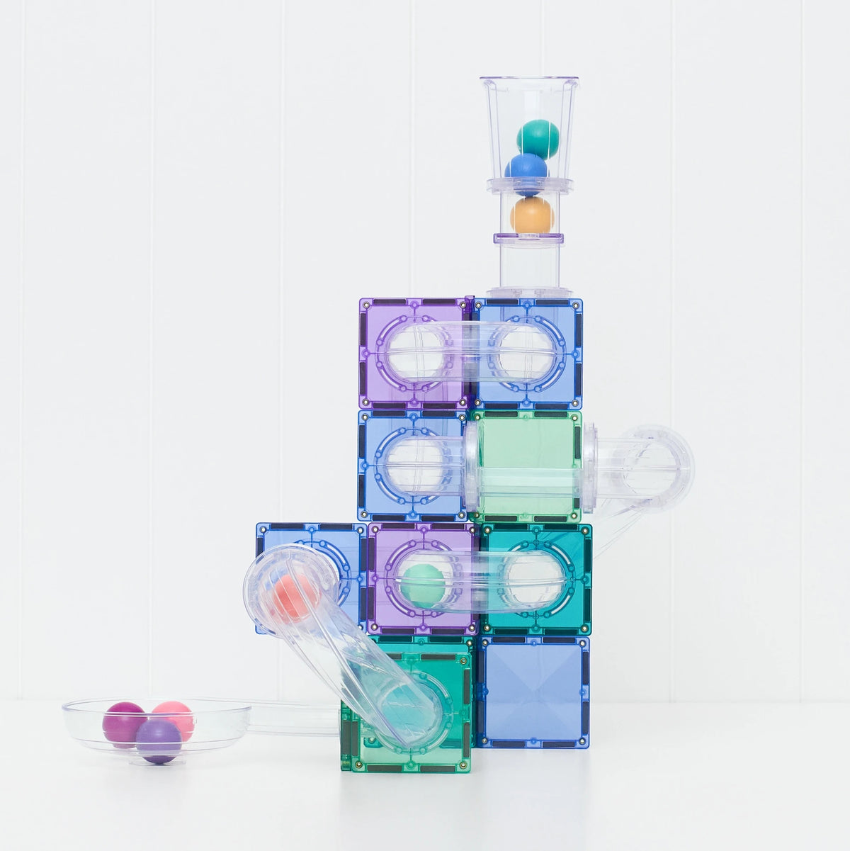 Connetix Tiles 114 Piece Pastel Ball Run Pack
