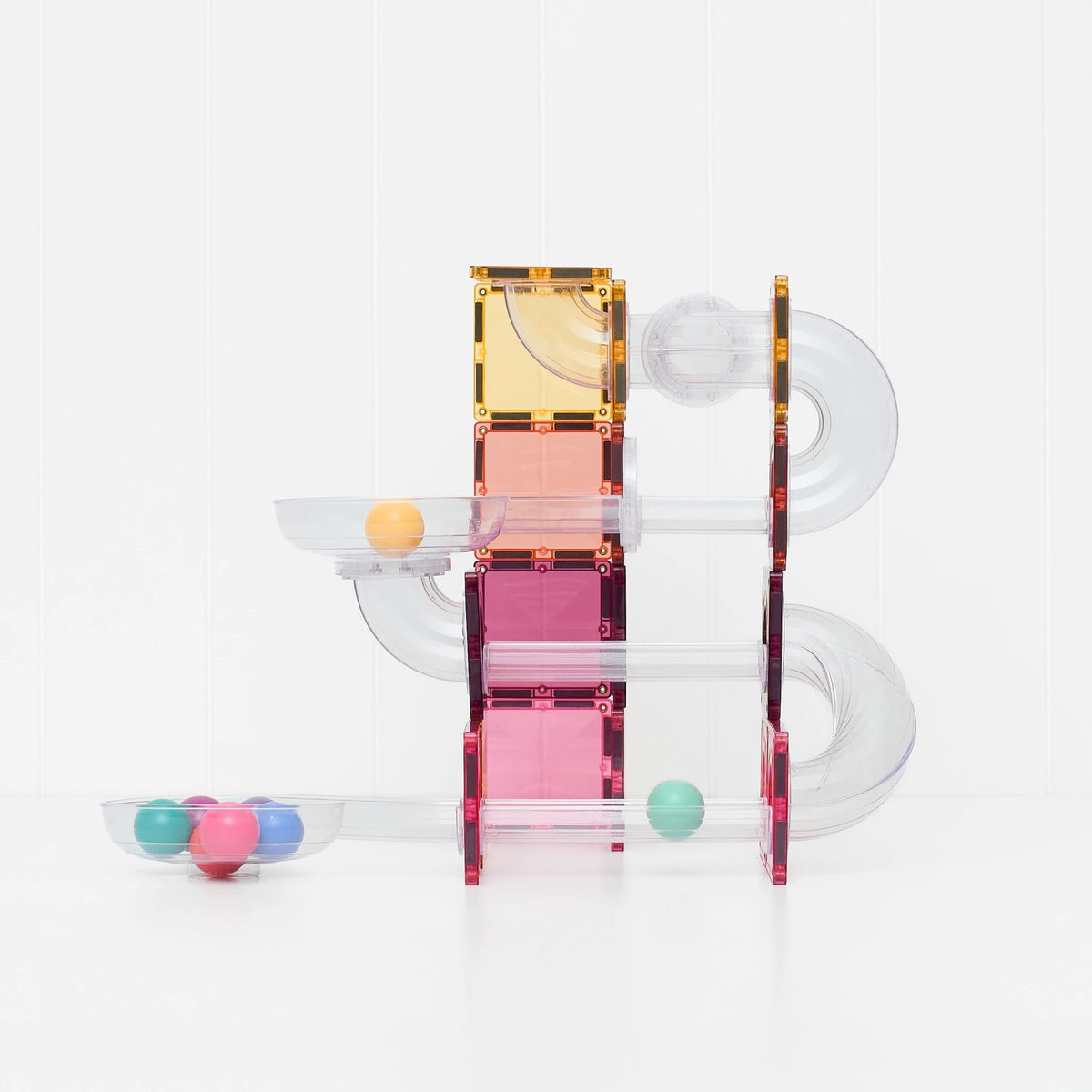 Connetix Tiles 114 Piece Pastel Ball Run Pack