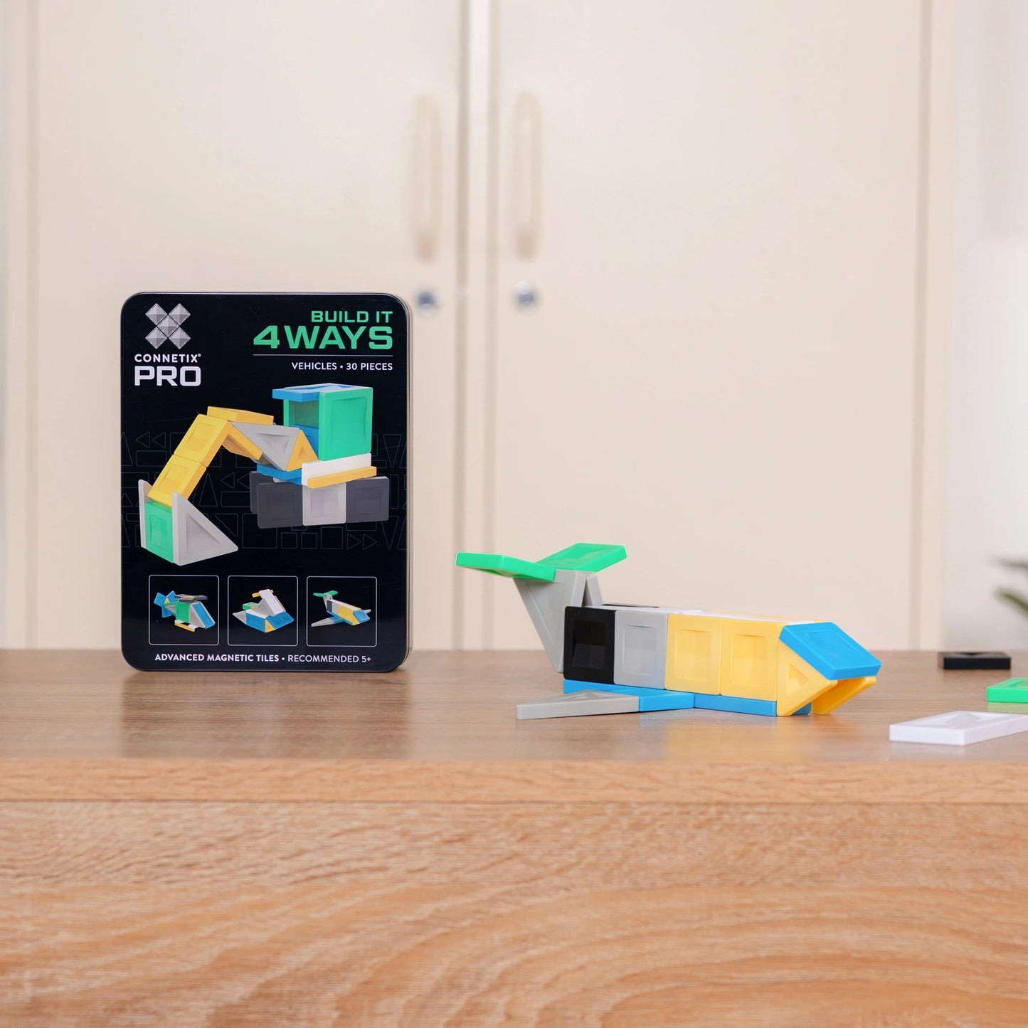 Connetix Tiles 30 Piece PRO Build It 4 Ways - Vehicles