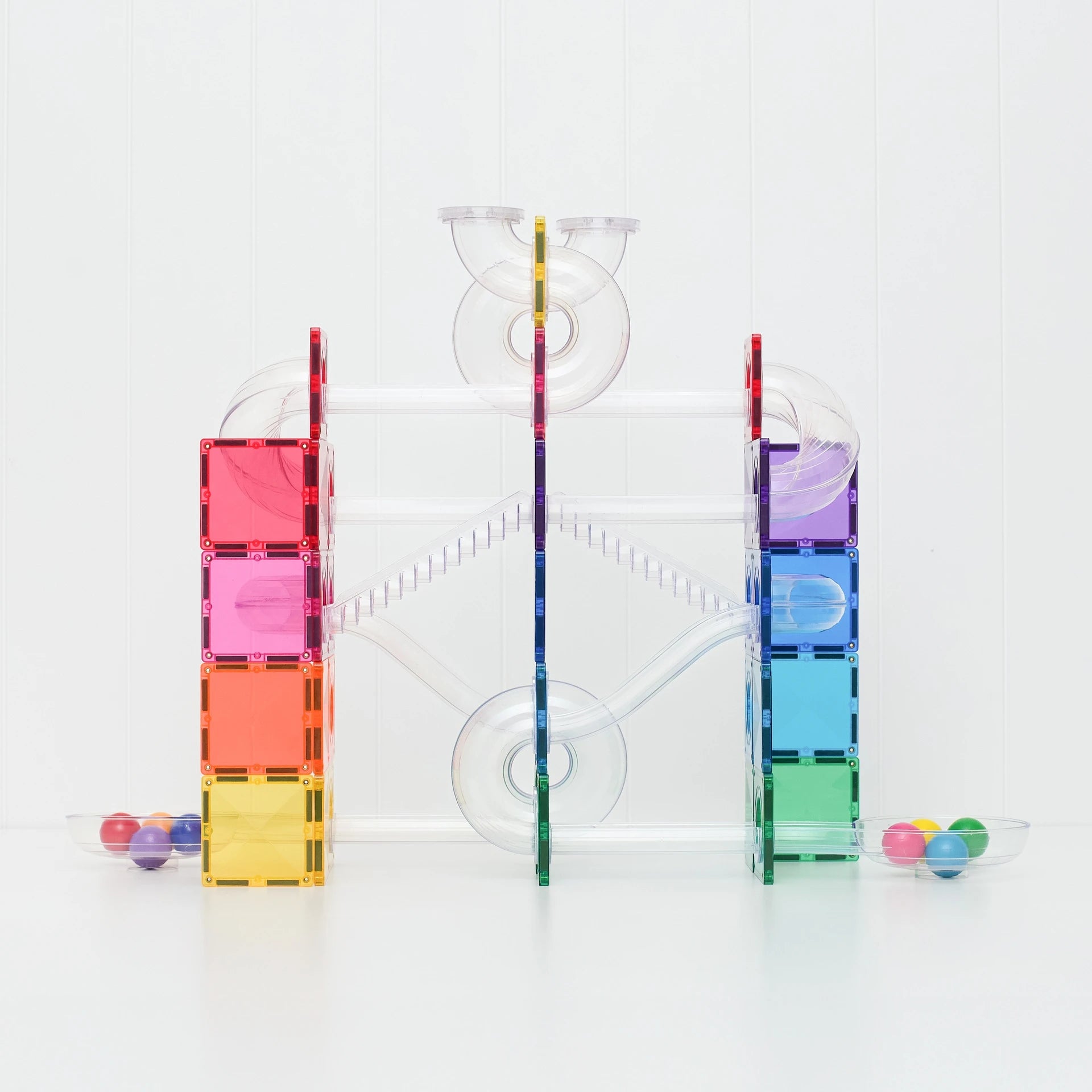 Connetix Tiles 114 Piece Bright Ball Run Pack