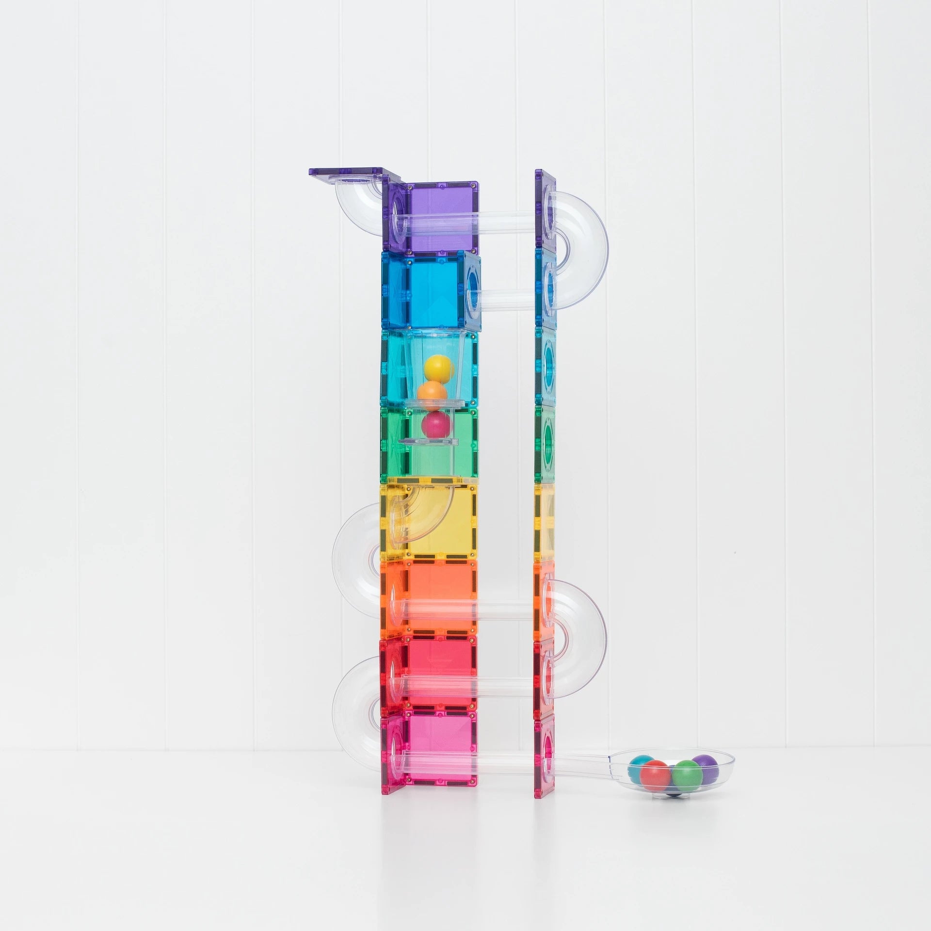 Connetix Tiles 114 Piece Bright Ball Run Pack