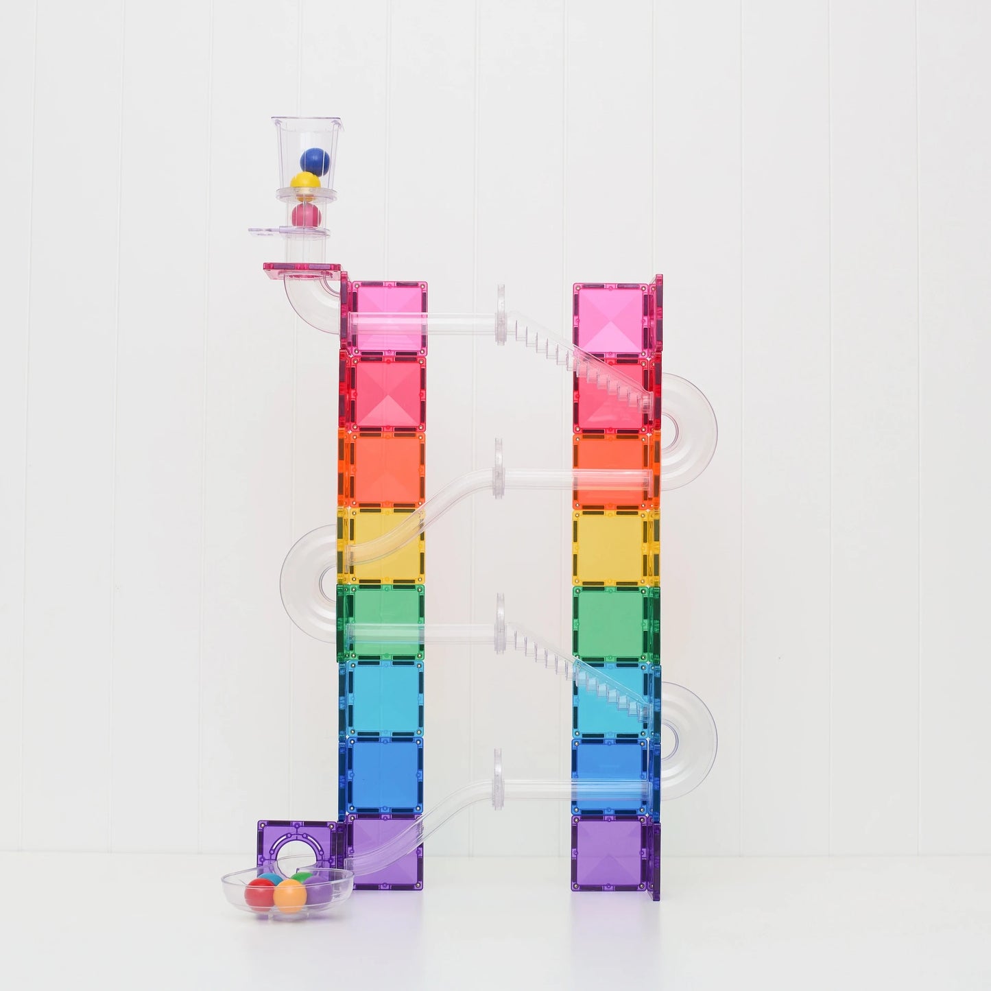 Connetix Tiles 114 Piece Bright Ball Run Pack