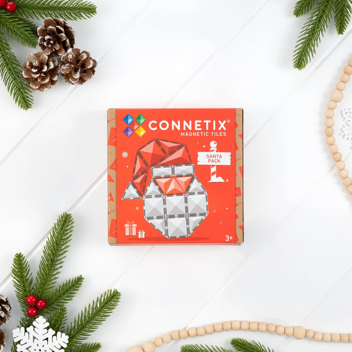 Connetix Tiles 17 Piece Christmas Santa Pack