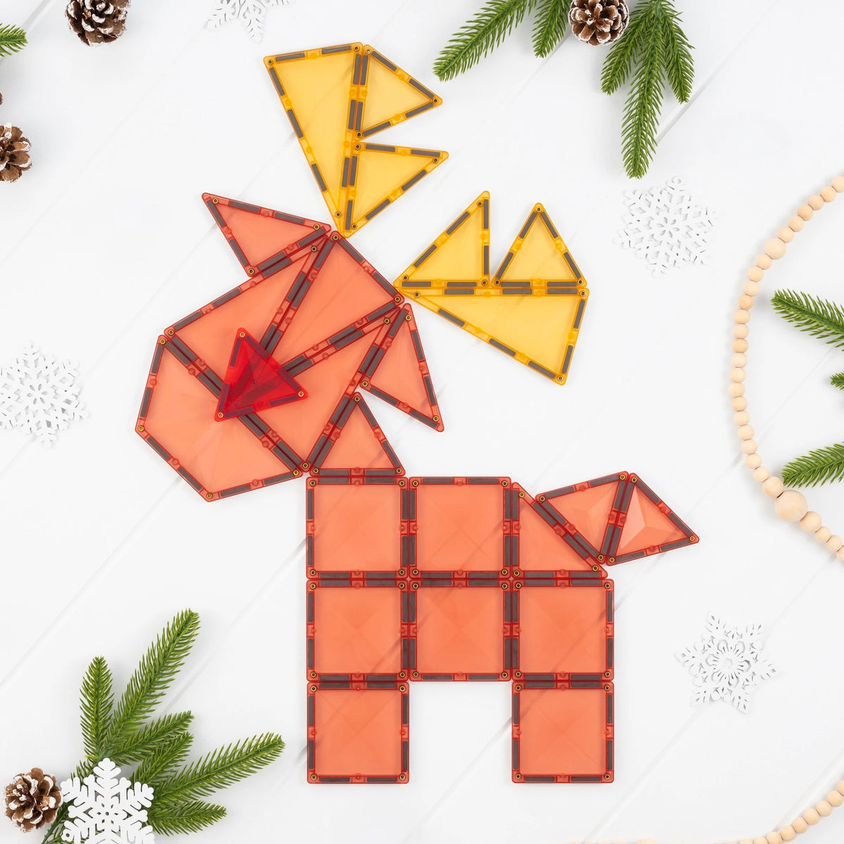 Connetix Tiles 25 Piece Christmas Reindeer Pack