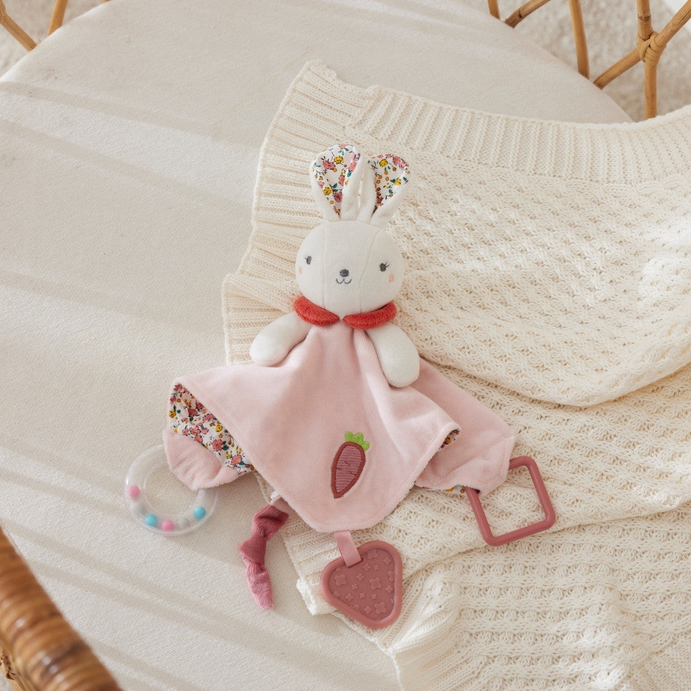 Jiggle & Giggle - Hugglies Bunny Rattle Comforter