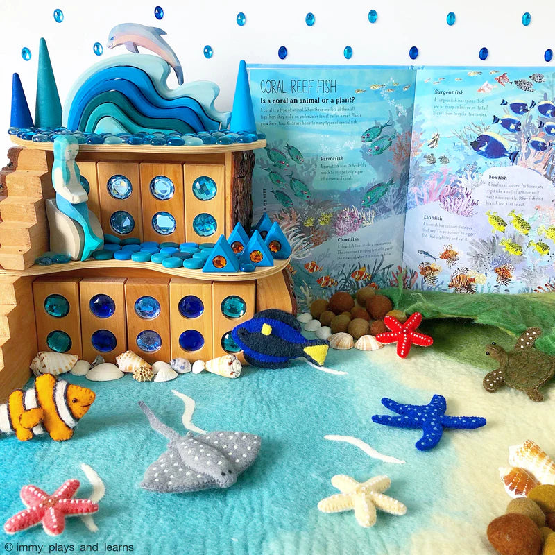 Tara Treasures - Large Sea and Rockpool Play Mat Playscape