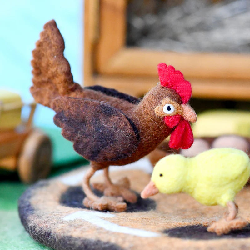 Tara Treasures - Lifecycle of a Chicken Felt Toys