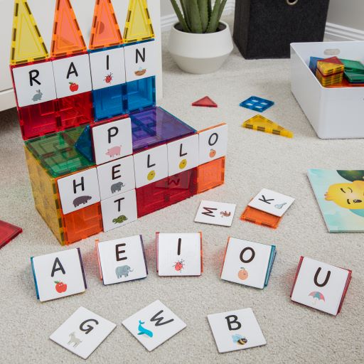 TileTek - 40 Piece Tile Topper | Alphabet Upper Case Pack | Learn & Grow Toys