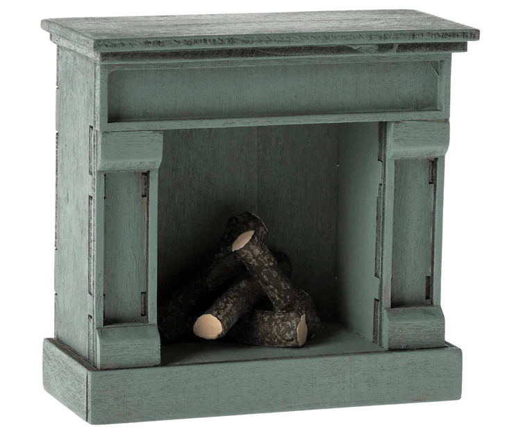 Maileg Miniature Fireplace Blue