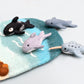 Tara Treasures - Felt Ocean Marine Mammals Toys - Orca, Whale, Dolphin, Narwhal