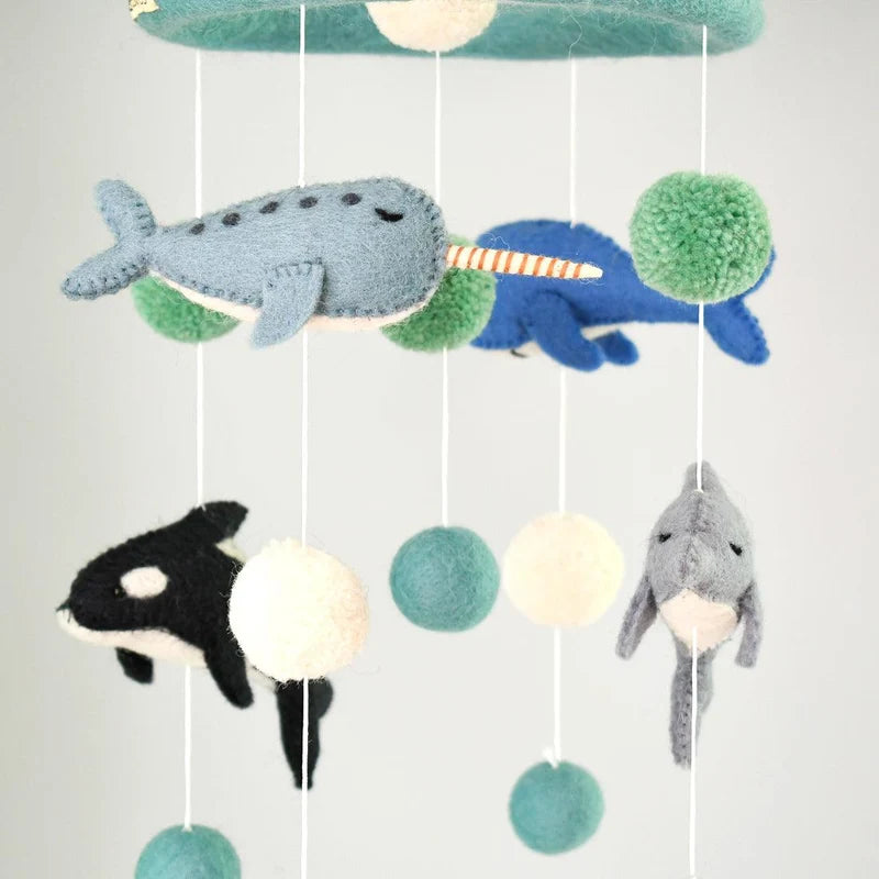 Tara Treasures - Nursery Cot Mobile | Ocean Marine Mammals