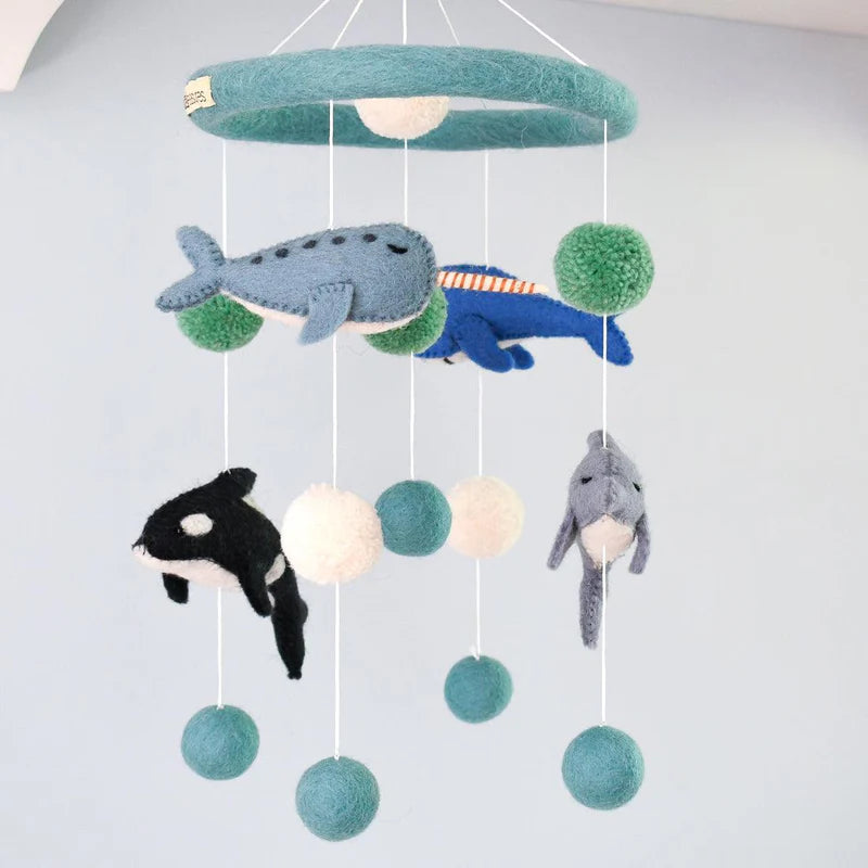Tara Treasures - Nursery Cot Mobile | Ocean Marine Mammals