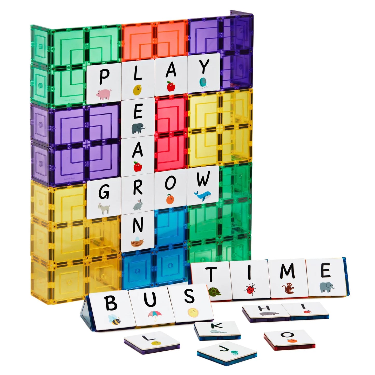 TileTek - 40 Piece Tile Topper | Alphabet Upper Case Pack | Learn & Grow Toys