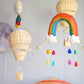 Tara Treasures - Nursery Cot Mobile | Rainbow with Raindrops