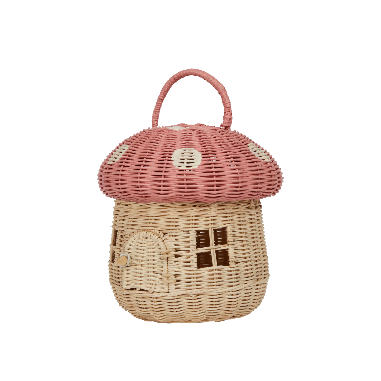 Olli Ella - Rattan Mushroom Basket - Musk