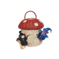 Olli Ella - Rattan Mushroom Basket - Red