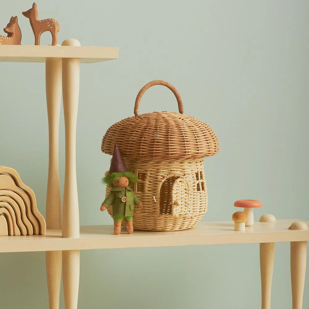 Olli Ella - Rattan Mushroom Basket - Natural