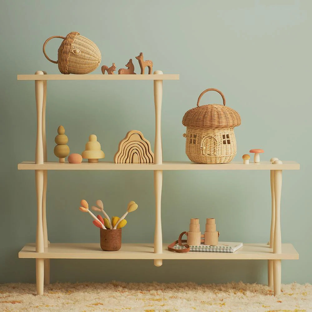 Olli Ella - Rattan Mushroom Basket - Natural