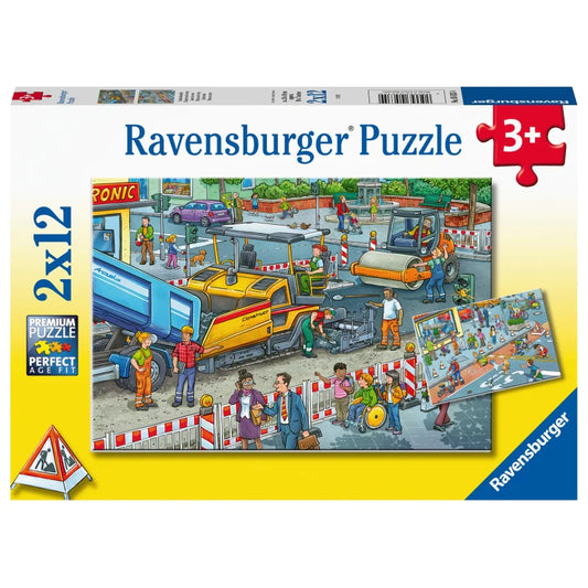 Ravensburger Road Works 2x12pc Puzzle