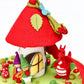 Tara Treasures - Fairies and Gnomes House - Red Roof