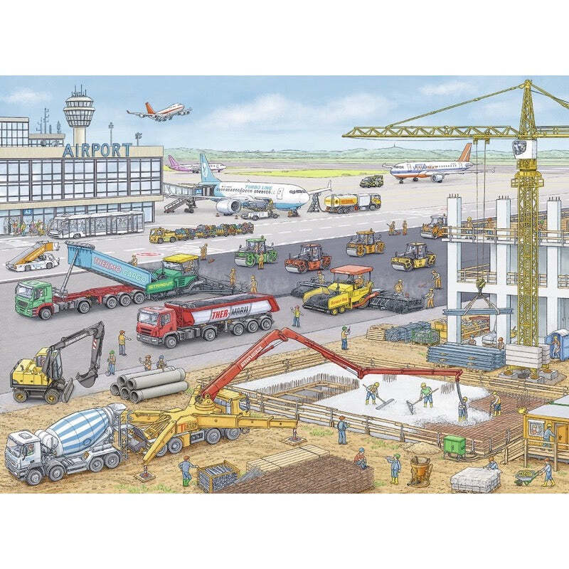 Ravensburger Puzzle Construction at the Airport 100pc XXL