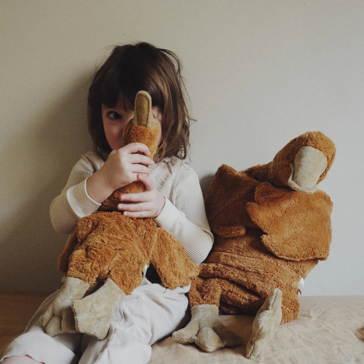 SENGER Cuddly Animal - Goose Small Rust Limited Edition with Removable Heat/Cool Pack
