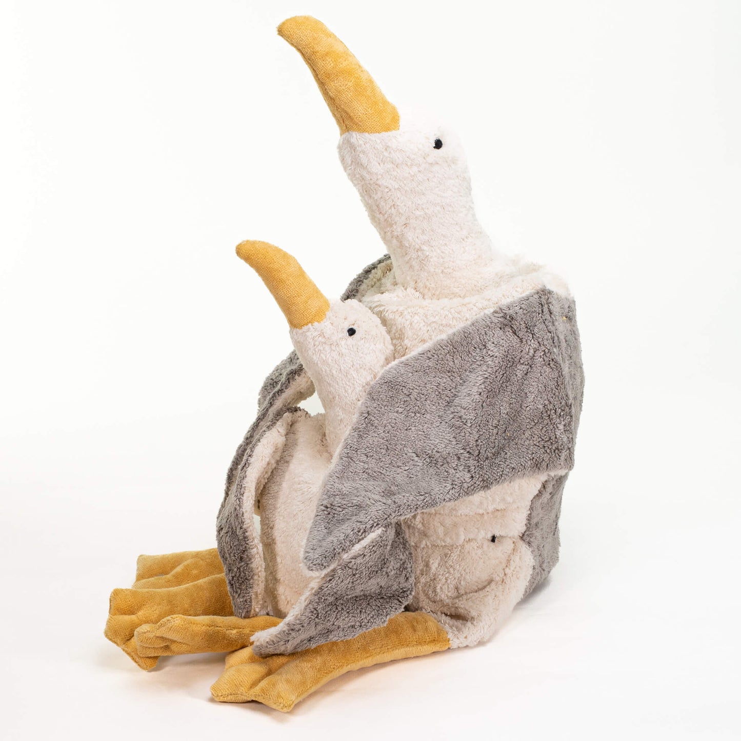 SENGER Cuddly Animal - Seagull Large Grey Vegan with Removable Heat/Cool Pack