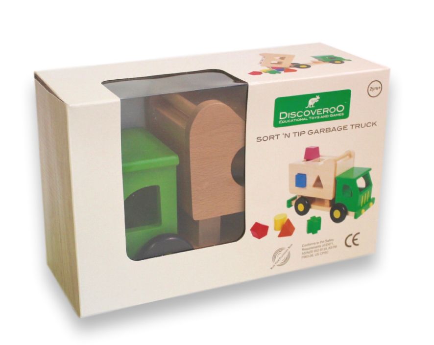 Discoveroo Truck Garbage Shape Sorter